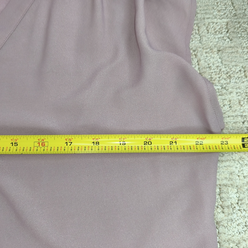 Banana Republic Women's Blouse Size L Pink V-Neck Sleeveless Top - Picture 3 of 8